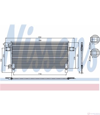 РАДИАТОР КЛИМАТИК MAN TGS (2007-) 24.360 FNLLW/N - NISSENS