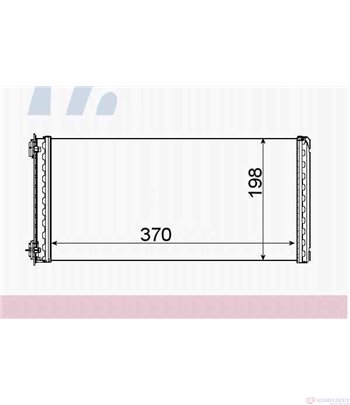 РАДИАТОР ПАРНО DAF 85 (1992-) FAT 85.330 - NISSENS