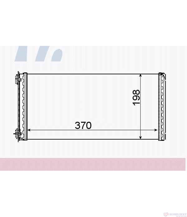 РАДИАТОР ПАРНО DAF 75 (1992-) FT 75.300 - NISSENS