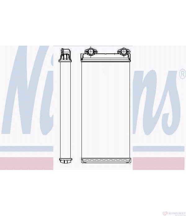 РАДИАТОР ПАРНО MAN M 2000 L (1995-) 18.255 LC, LLC, LLLC, LRC, LLRC, LLLRC, (LE250B) - NISSENS