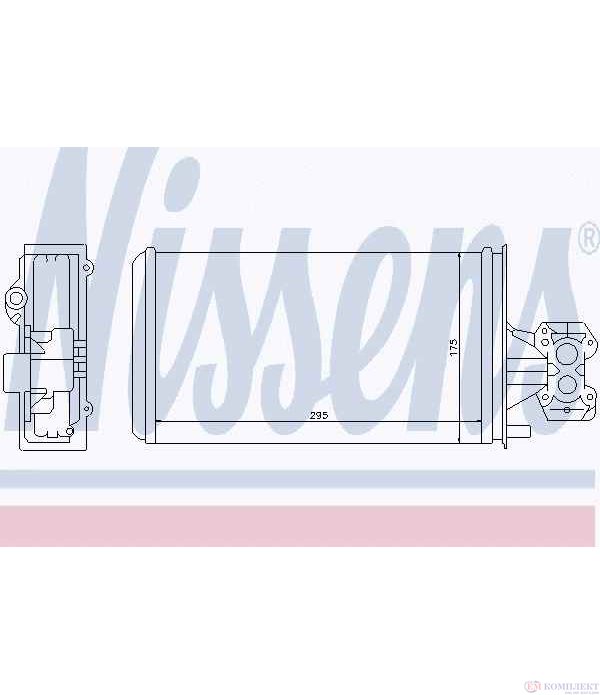 РАДИАТОР ПАРНО IVECO EUROCARGO (1991-) 135 E 23 WR - NISSENS