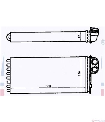 РАДИАТОР ПАРНО RENAULT TRUCKS MIDLUM (2000-) 190.1 - NISSENS