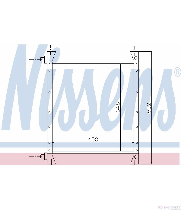 РАДИАТОР КЛИМАТИК VOLVO FL 6 (1985-) FL 615 - NISSENS