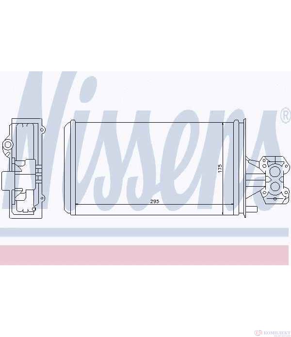 РАДИАТОР ПАРНО IVECO EUROCARGO (1991-) tector 65 E 13 - NISSENS