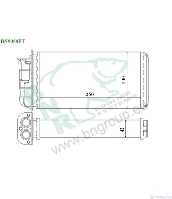 РАДИАТОР ПАРНО FIAT MAREA WEEKEND (1996-) 1.9 TD 100 - BNR