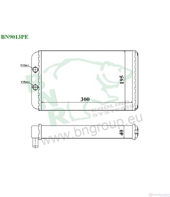 РАДИАТОР ПАРНО PEUGEOT BOXER (2002-) 2.0 - BNR