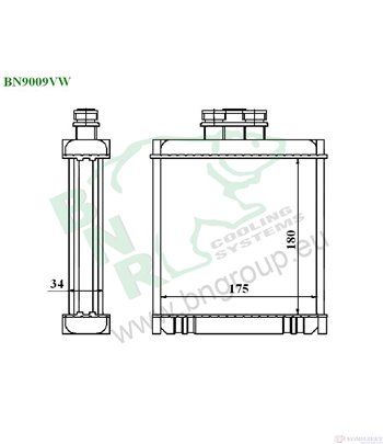 РАДИАТОР ПАРНО SKODA FABIA COMBI (2000-) 2.0 - BNR