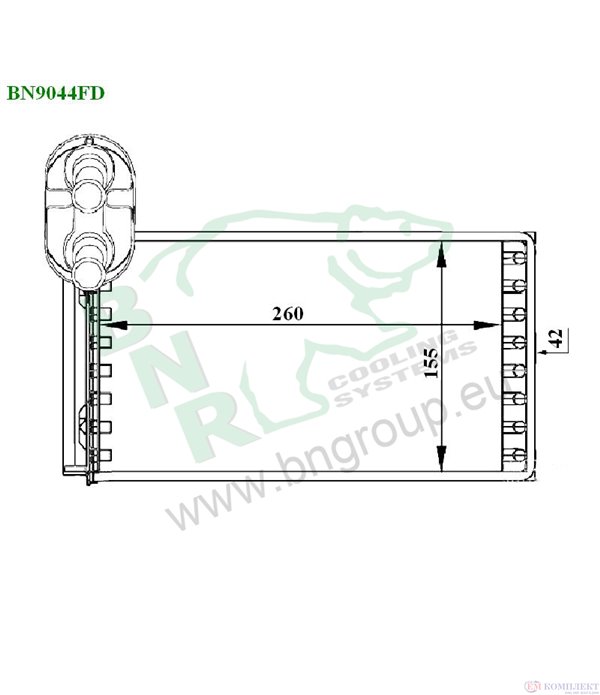 РАДИАТОР ПАРНО VOLKSWAGEN SHARAN (1995-) 2.0 - BNR