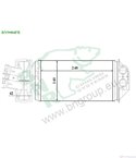 РАДИАТОР ПАРНО PEUGEOT 307 (2000-) 2.0 16V - BNR