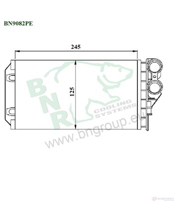 РАДИАТОР ПАРНО PEUGEOT 307 (2000-) 2.0 16V - BNR