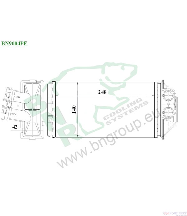 РАДИАТОР ПАРНО PEUGEOT 307 BREAK (2002-) 2.0 HDI 110 - BNR