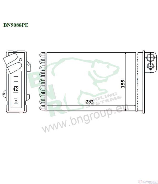 РАДИАТОР ПАРНО CITROEN C5 BREAK (2008-) 2.0 HDi 140 - BNR