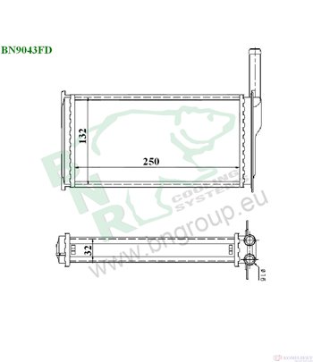 РАДИАТОР ПАРНО FORD SCORPIO II COMBI (1994-) 2.0 i - BNR