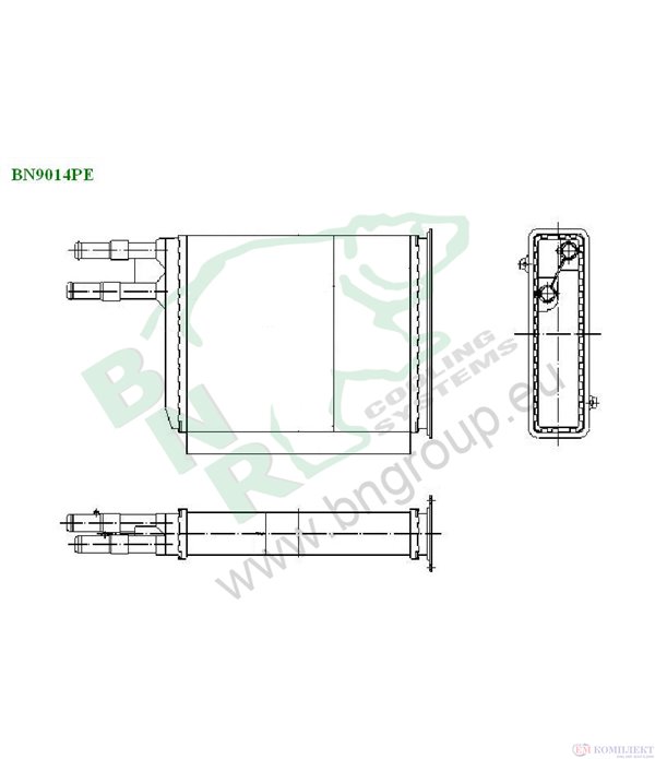 РАДИАТОР ПАРНО PEUGEOT BOXER (1994-) 2.0 i 4x4 - BNR