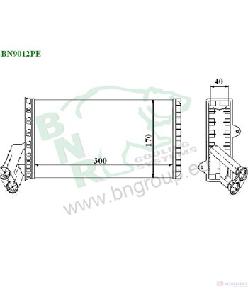 РАДИАТОР ПАРНО FIAT SCUDO COMBINATO (1996-) 2.0 JTD - BNR