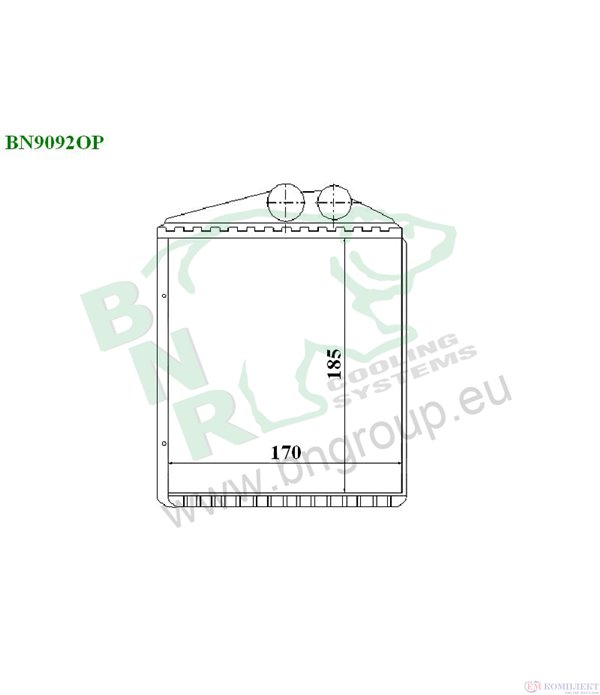 РАДИАТОР ПАРНО SAAB 9-3 COMBI (2005-) 2.0 T Bio Power XWD - BNR