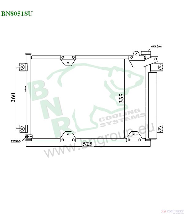 РАДИАТОР КЛИМАТИК SUZUKI GRAND VITARA (1998-) 2.0 TD Intercooler - BNR