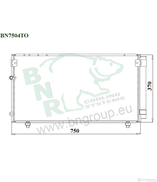 РАДИАТОР КЛИМАТИК TOYOTA AVENSIS VERSO (2001-) 2.0 VVT-i - BNR