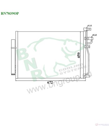 РАДИАТОР КЛИМАТИК CHEVROLET CAPTIVA (2006-) 2.4 LPG 4WD - BNR