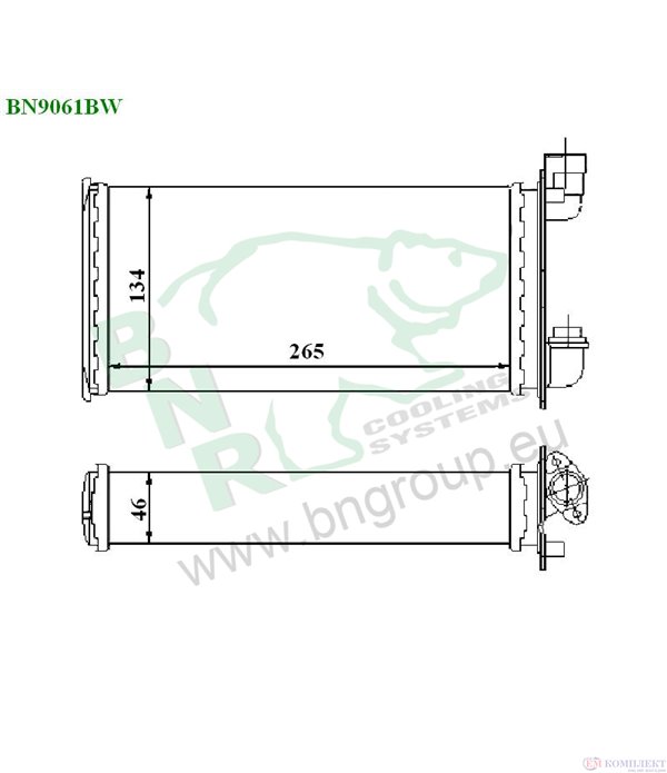 РАДИАТОР ПАРНО BMW Z1 (1988-) 2.5 - BNR