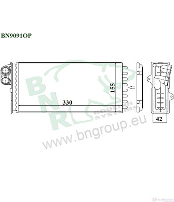 РАДИАТОР ПАРНО OPEL MOVANO COMBI (1998-) 2.5 DTI - BNR