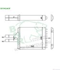 РАДИАТОР ПАРНО OPEL VECTRA B COMBI (1996-) 2.5 i V6 - BNR