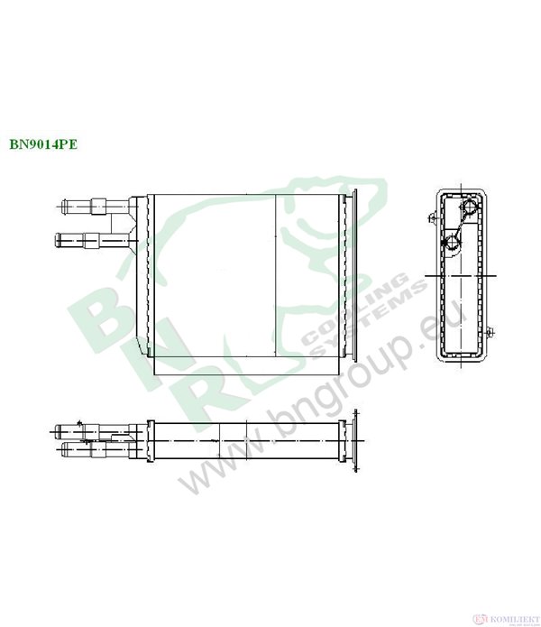 РАДИАТОР ПАРНО PEUGEOT BOXER (1994-) 2.5 TDI - BNR