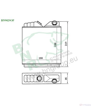 РАДИАТОР ПАРНО VAUXHALL CAVALIER MK III HATCHBACK (1988-) 2.5 V6 - BNR