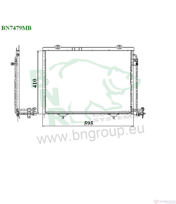 РАДИАТОР КЛИМАТИК MERCEDES SLK R170 (1996-) 230 Kompressor - BNR