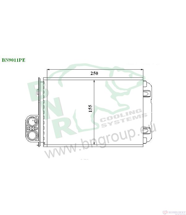 РАДИАТОР ПАРНО PEUGEOT 406 COUPE (1997-) 3.0 V6 24V - BNR