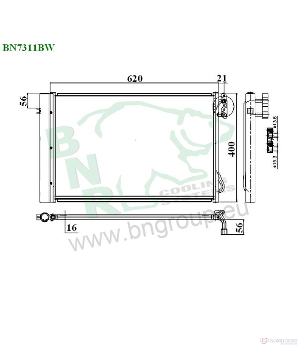 РАДИАТОР КЛИМАТИК BMW 3 SERIES E90 (2005-) 325i - BNR