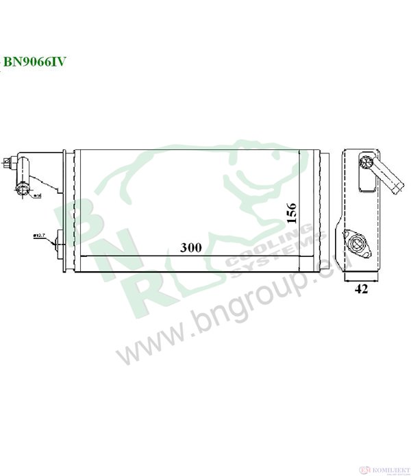 РАДИАТОР ПАРНО IVECO DAILY I (1978-) 40-10 V - BNR