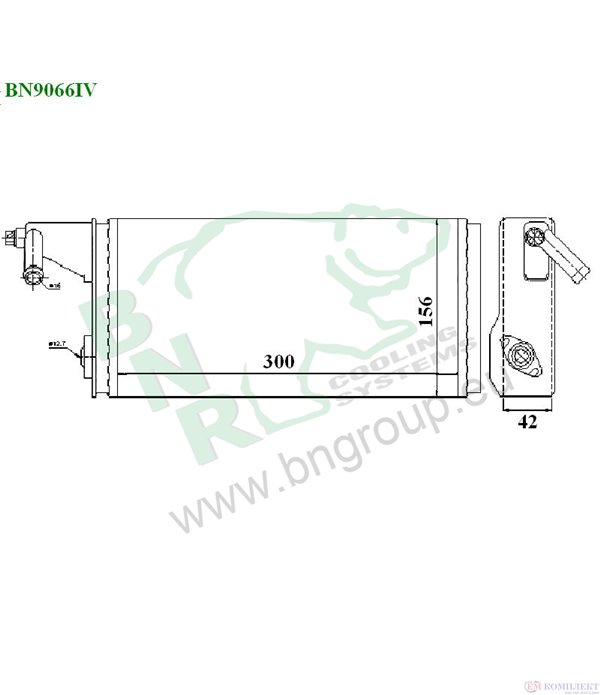 РАДИАТОР ПАРНО IVECO DAILY I (1978-) 40-12 V - BNR