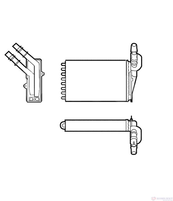 РАДИАТОР ПАРНО RENAULT CLIO II (1998-) 1.4 16V - NRF