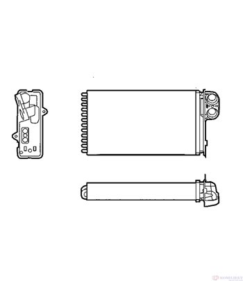 РАДИАТОР ПАРНО RENAULT SCENIC I (1999-) 1.4 16V - NRF