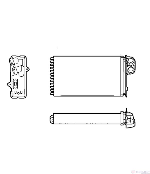 РАДИАТОР ПАРНО RENAULT SCENIC I (1999-) 1.4 16V - NRF
