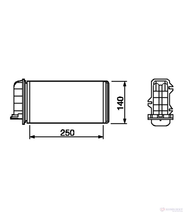 РАДИАТОР ПАРНО FIAT BRAVA (1995-) 1.4 12 V - NRF