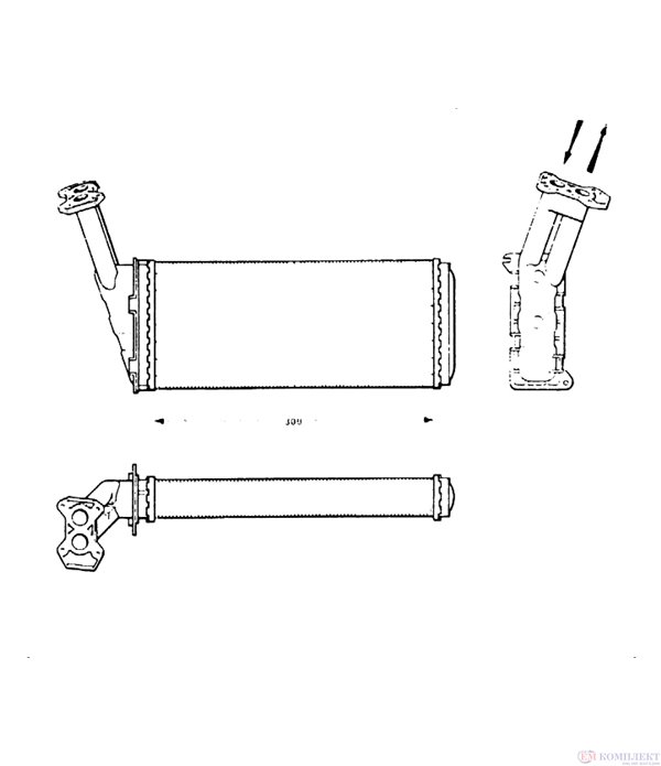 РАДИАТОР ПАРНО CITROEN BX BREAK (1983-) 1.4 - NRF