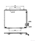 РАДИАТОР КЛИМАТИК MERCEDES E CLASS COMBI S210 (1996-) E 320 T - NRF