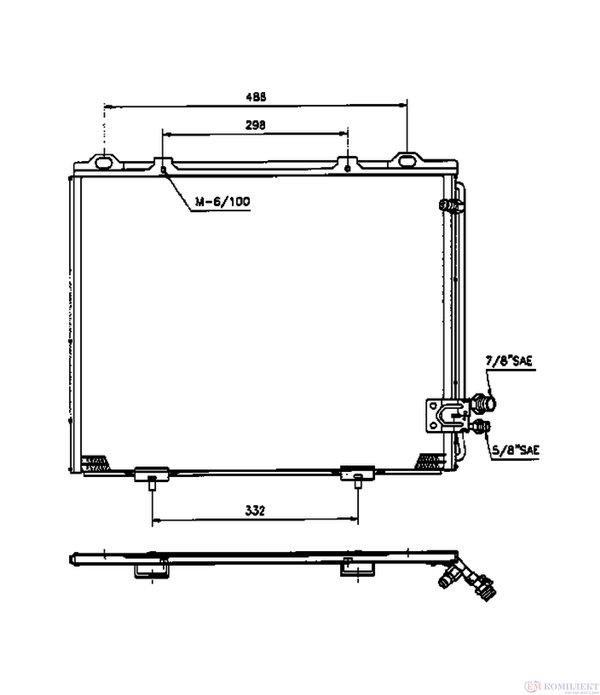 РАДИАТОР КЛИМАТИК MERCEDES E CLASS COMBI S210 (1996-) E 320 T - NRF