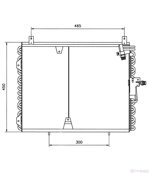 РАДИАТОР КЛИМАТИК MERCEDES W124 SEDAN (1984-) 230 E - NRF