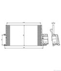 РАДИАТОР КЛИМАТИК OPEL VECTRA B (1995-) 1.6 i - NRF