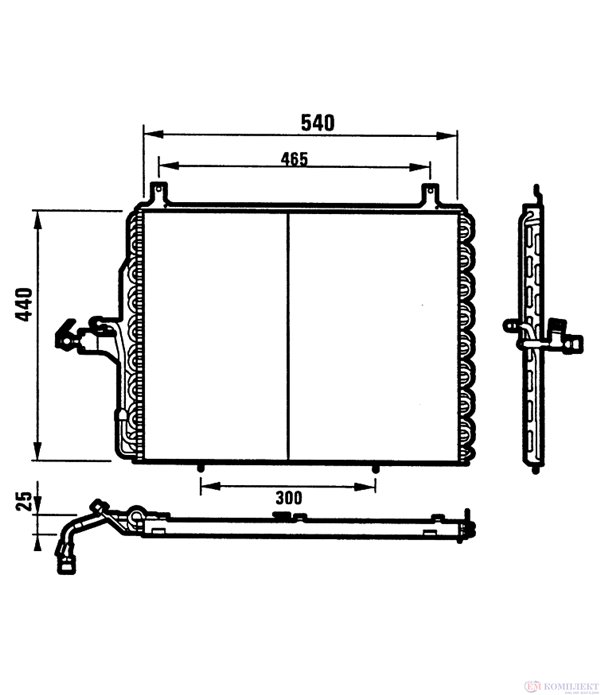 РАДИАТОР КЛИМАТИК MERCEDES E CLASS W124 (1993-) E 320 - NRF