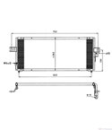 РАДИАТОР КЛИМАТИК NISSAN ALMERA I (1995-) 1.6 SLX - NRF