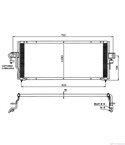 РАДИАТОР КЛИМАТИК NISSAN ALMERA I (1995-) 1.4 GX,LX - NRF