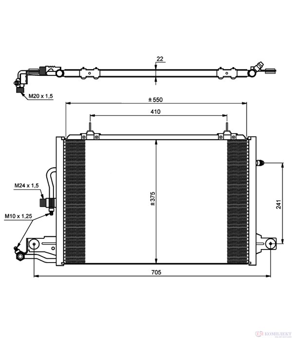 РАДИАТОР КЛИМАТИК AUDI A6 AVANT (1994-) S6 4.2 quattro - NRF