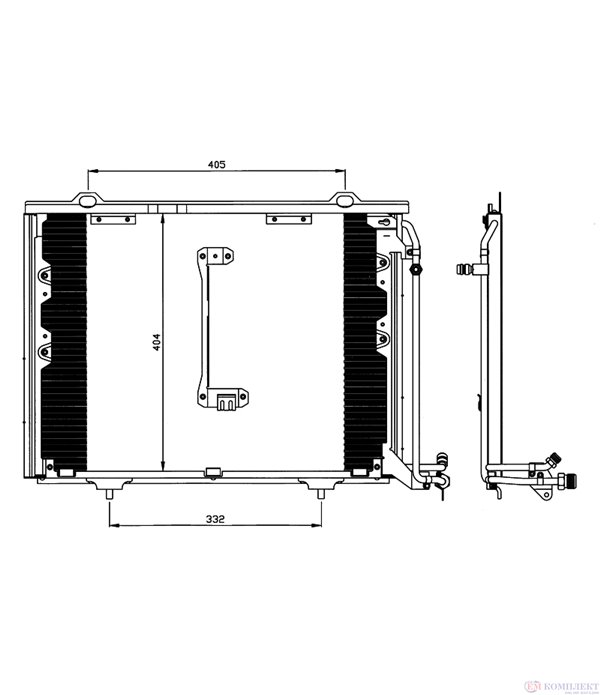 РАДИАТОР КЛИМАТИК MERCEDES C CLASS W202 (1993-) C 43 AMG - NRF