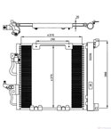 РАДИАТОР КЛИМАТИК OPEL ASTRA H (2004-) 1.7 CDTI - NRF
