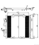 РАДИАТОР КЛИМАТИК OPEL ASTRA H COMBI (2004-) 1.7 CDTI - NRF