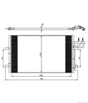 РАДИАТОР КЛИМАТИК FORD FOCUS II SEDAN (2005-) 1.6 TDCi - NRF